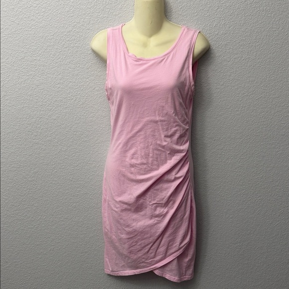 Bobi Supreme Jersey Dress In Pink In Bunny Pink - Picture 2 of 5